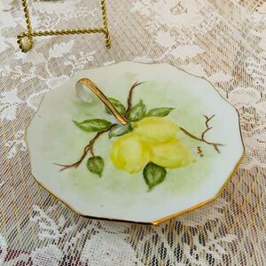 Vintage Nappy Bonbon Hand painted Dish